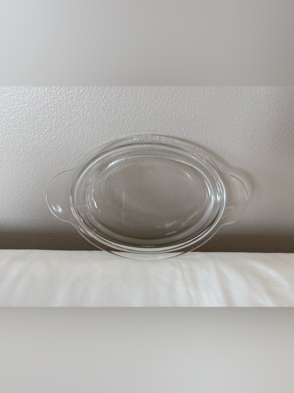 Vintage Pyrex P-14-C Clear Glass Oval Replacement Lid Corning Ware for 6.5” Dish